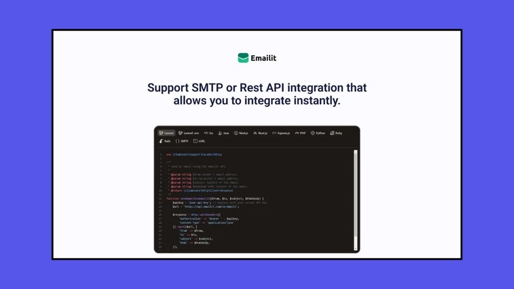 emailit lifetime deal support smtp